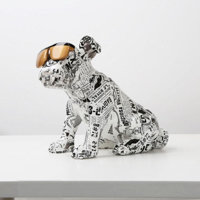 Bold Cool Bully Artwork – Striking Art Piece in Environmentally Friendly Resin for Modern Home Decor 2