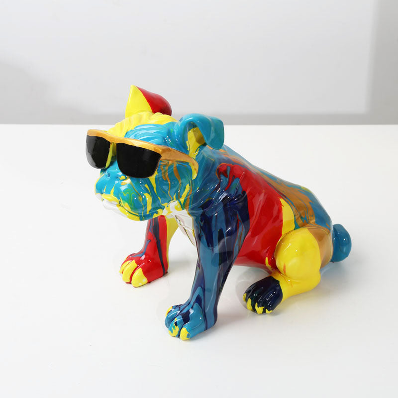 Bold Cool Bully Artwork – Striking Art Piece in Environmentally Friendly Resin for Modern Home Decor 3