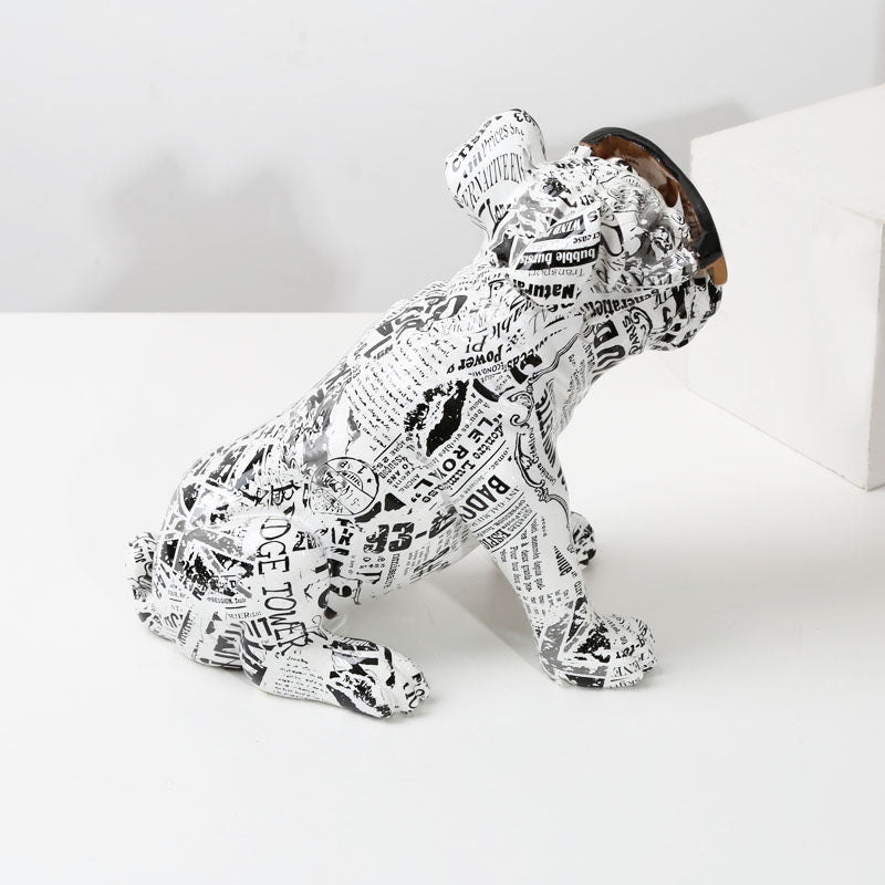 Bold Cool Bully Artwork – Striking Art Piece in Environmentally Friendly Resin for Modern Home Decor 4