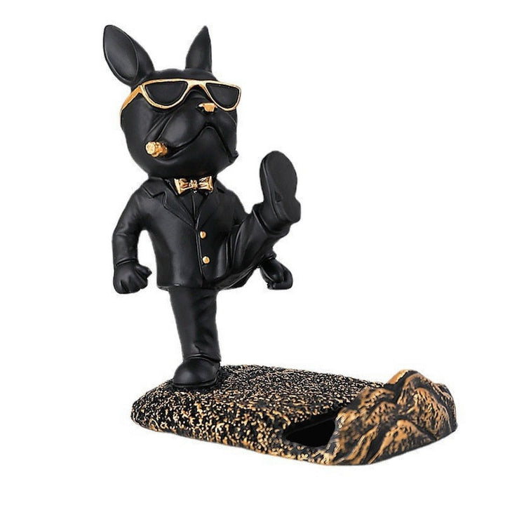 Bulldog Mobile Phone Stand – High-Quality Resin Cell Phone Holder for Home and Office Decor 1