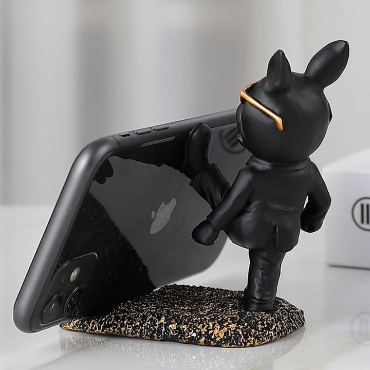 Bulldog Mobile Phone Stand – High-Quality Resin Cell Phone Holder for Home and Office Decor 3