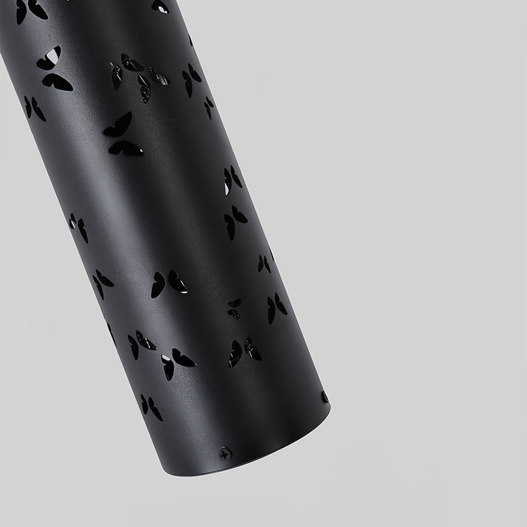 Butterfly Floor Lamp with Ambient Projection – Decorative Column Lamp in Black and White 7
