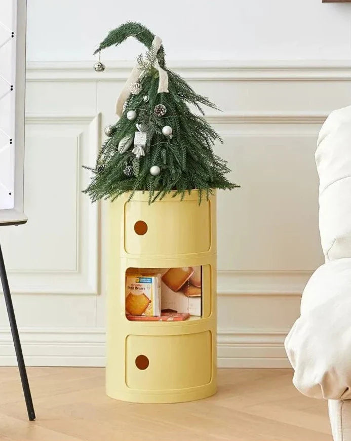 Cavo Modul Round Side Table with Componibili Style Storage – Versatile and Stylish 7