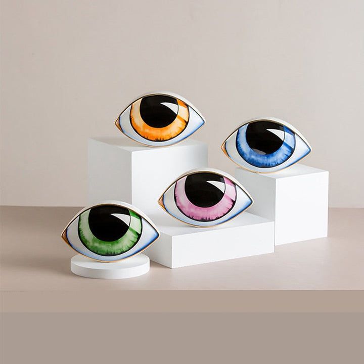 Ceramic Eye Sculpture – Elegant Decorative Art Piece for Home and Office 2