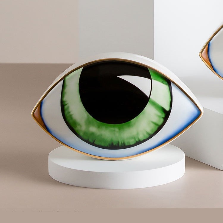Ceramic Eye Sculpture – Elegant Decorative Art Piece for Home and Office 3