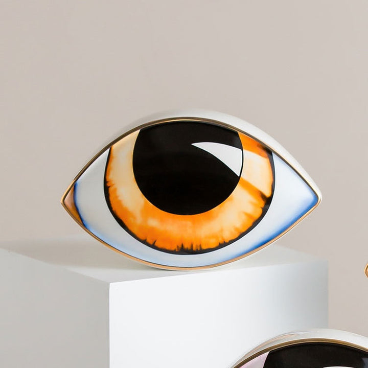 Ceramic Eye Sculpture – Elegant Decorative Art Piece for Home and Office 4