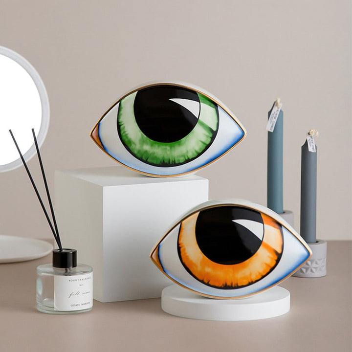 Ceramic Eye Sculpture – Elegant Decorative Art Piece for Home and Office 6