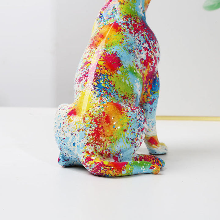 Charming Chihuahua Sculpture – Elegant Resin Art Piece for Home Décor, 24cm x 12cm x 14cm 2