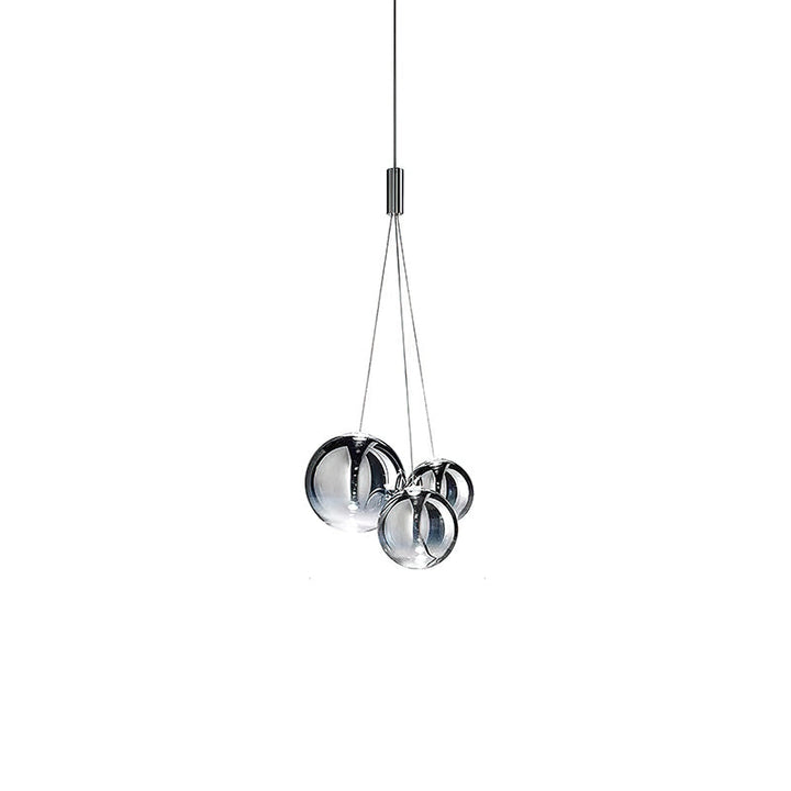 Cluster Bubble Pendant Light – Modern Glass and Metal Design with Adjustable Height for Kitchen and Home Décor 0