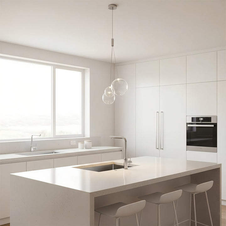 Cluster Bubble Pendant Light – Modern Glass and Metal Design with Adjustable Height for Kitchen and Home Décor 6