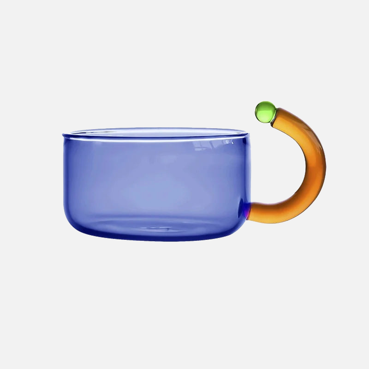Color Bloom Glass Teapot and Cup Set – Heat-Resistant Borosilicate Glass with Ergonomic Handle 10