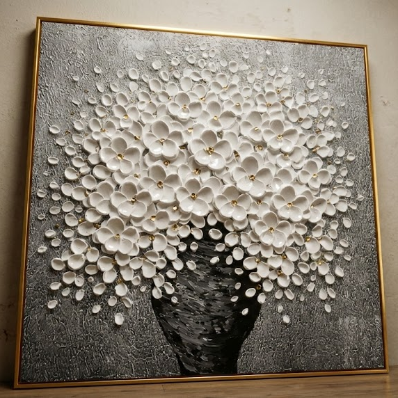 Colorful Abstract Painting on High-Quality Linen Canvas – Custom Sizes Available, Vibrant Abstract Artwork for Modern Wall Art 8