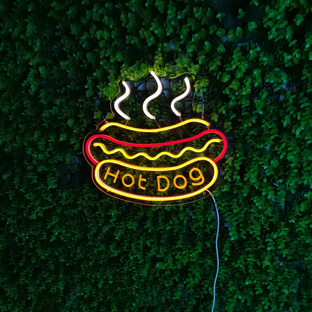 Colorful Fast-Food LED Neon Sign – Taco, Hot Dog, Pizza, or Burger Design for Restaurants and Home Bars 3
