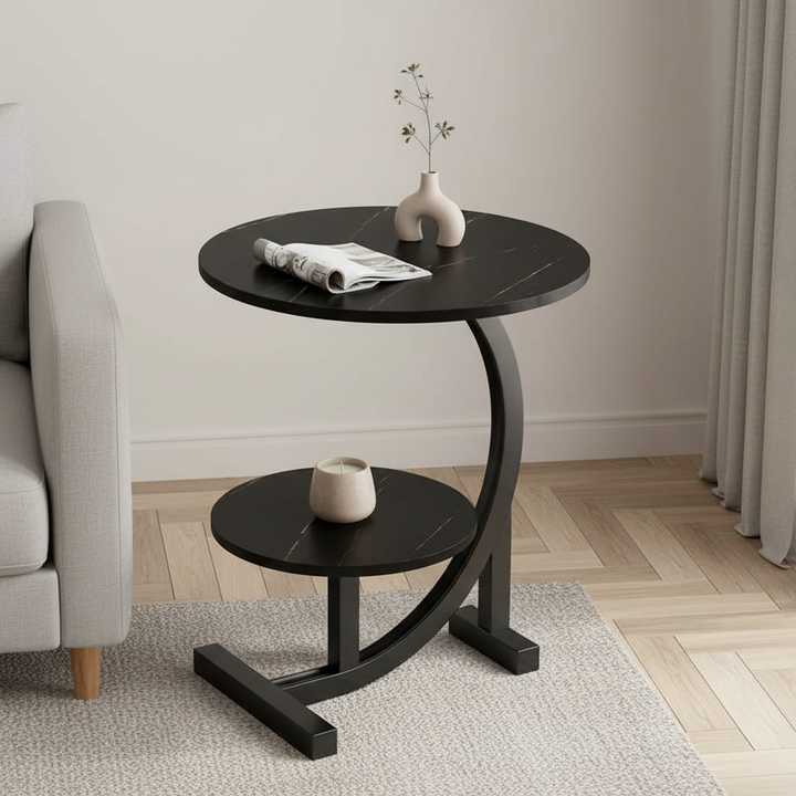 Compact Modern Mini Side Table with Two Levels – Mobile Design for Versatile Use 3