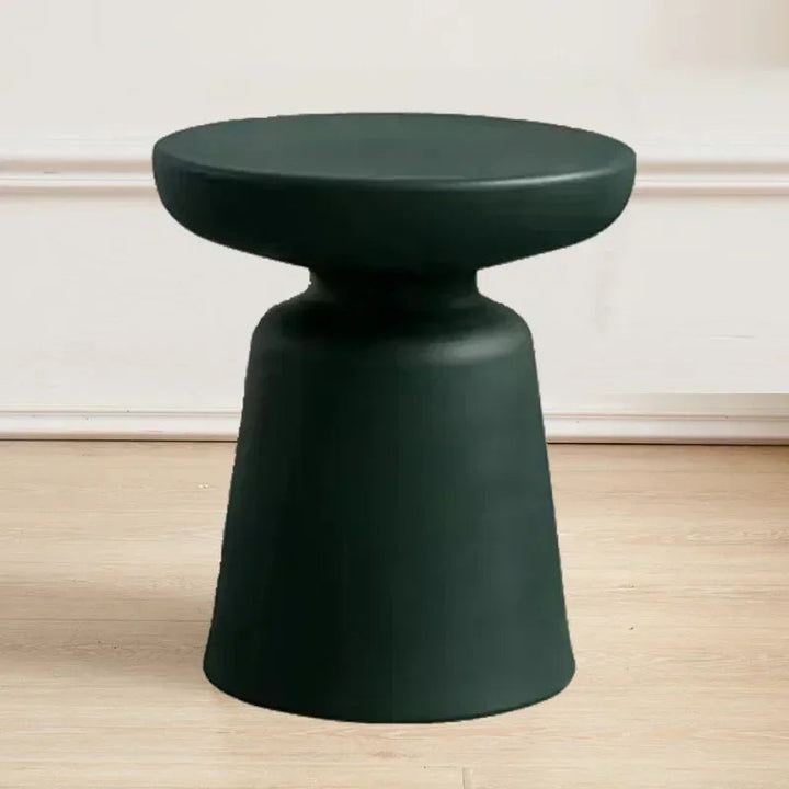 Compact Round Side Table for Small Spaces – Modern Low Design in Neutral Color 8
