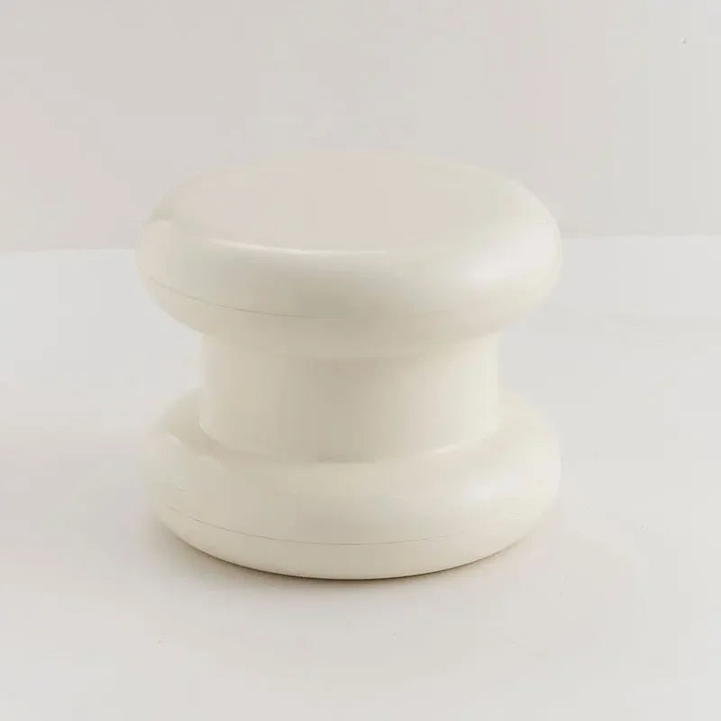 Compact Scandinavian Side Table and Stool – Multifunctional Plastic Design for Bedroom and Living Room 0