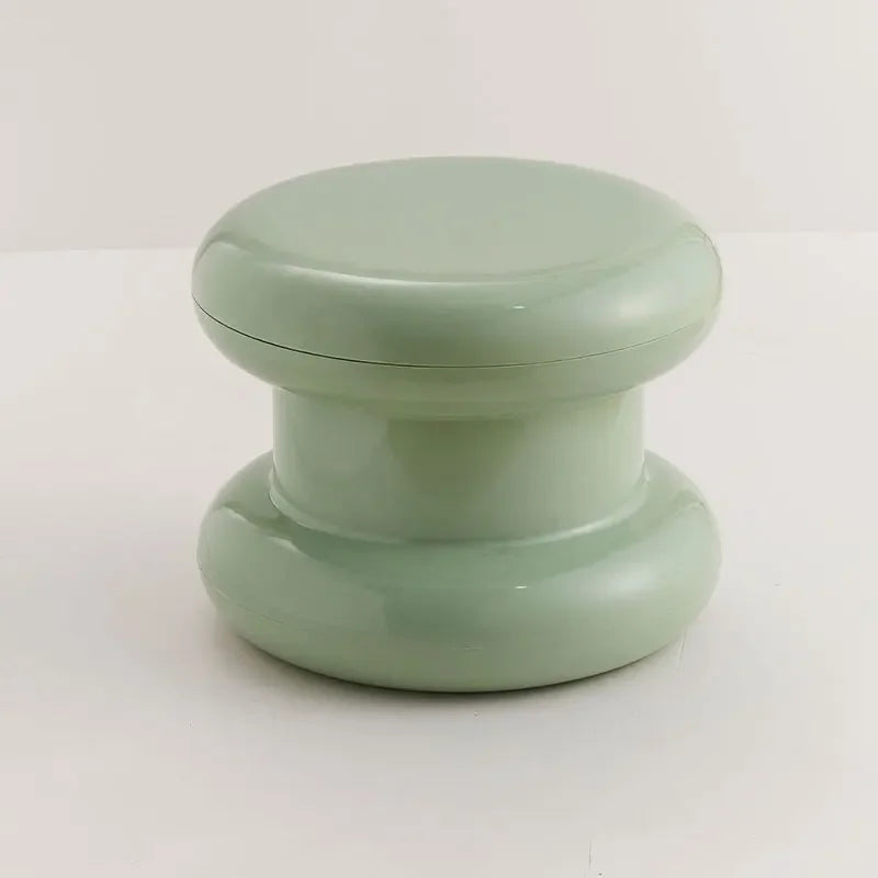 Compact Scandinavian Side Table and Stool – Multifunctional Plastic Design for Bedroom and Living Room 10