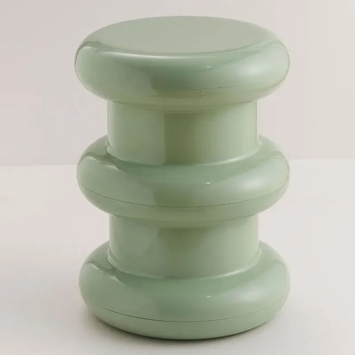 Compact Scandinavian Side Table and Stool – Multifunctional Plastic Design for Bedroom and Living Room 11