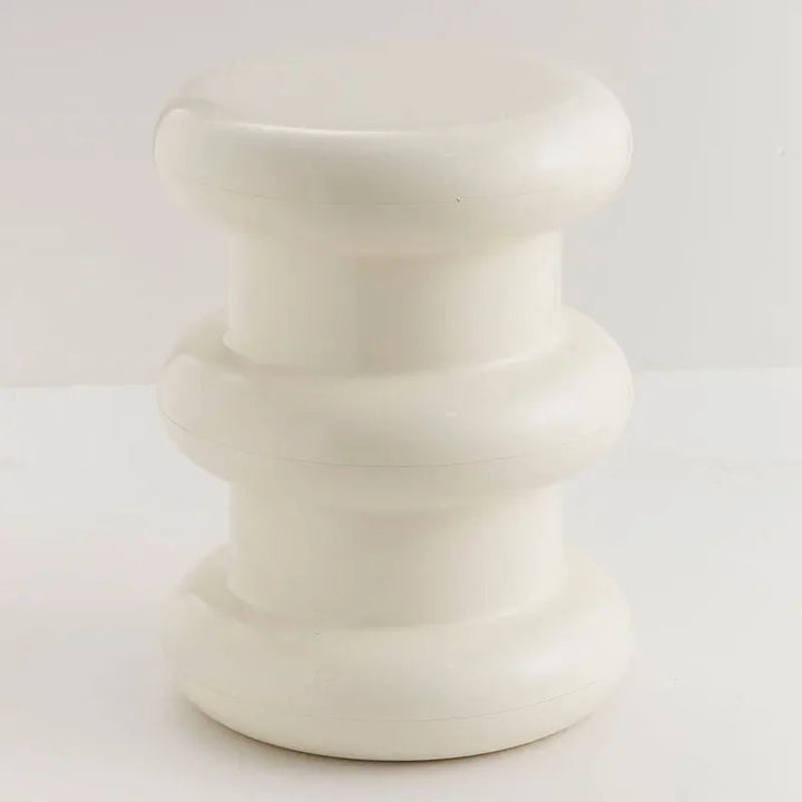 Compact Scandinavian Side Table and Stool – Multifunctional Plastic Design for Bedroom and Living Room 16