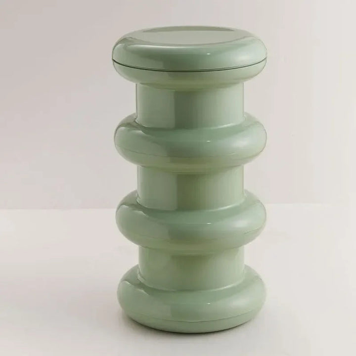 Compact Scandinavian Side Table and Stool – Multifunctional Plastic Design for Bedroom and Living Room 18