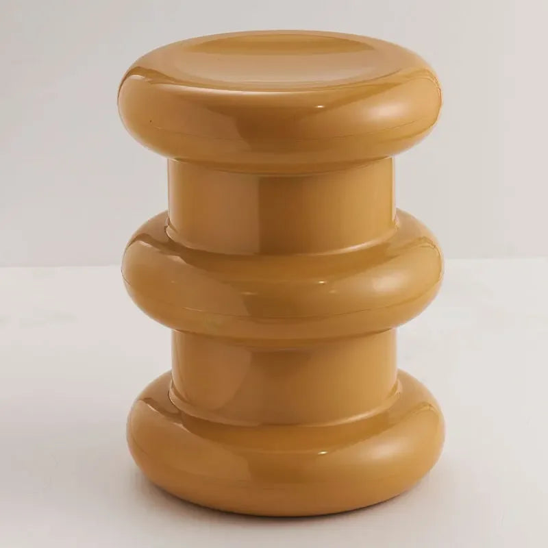Compact Scandinavian Side Table and Stool – Multifunctional Plastic Design for Bedroom and Living Room 20