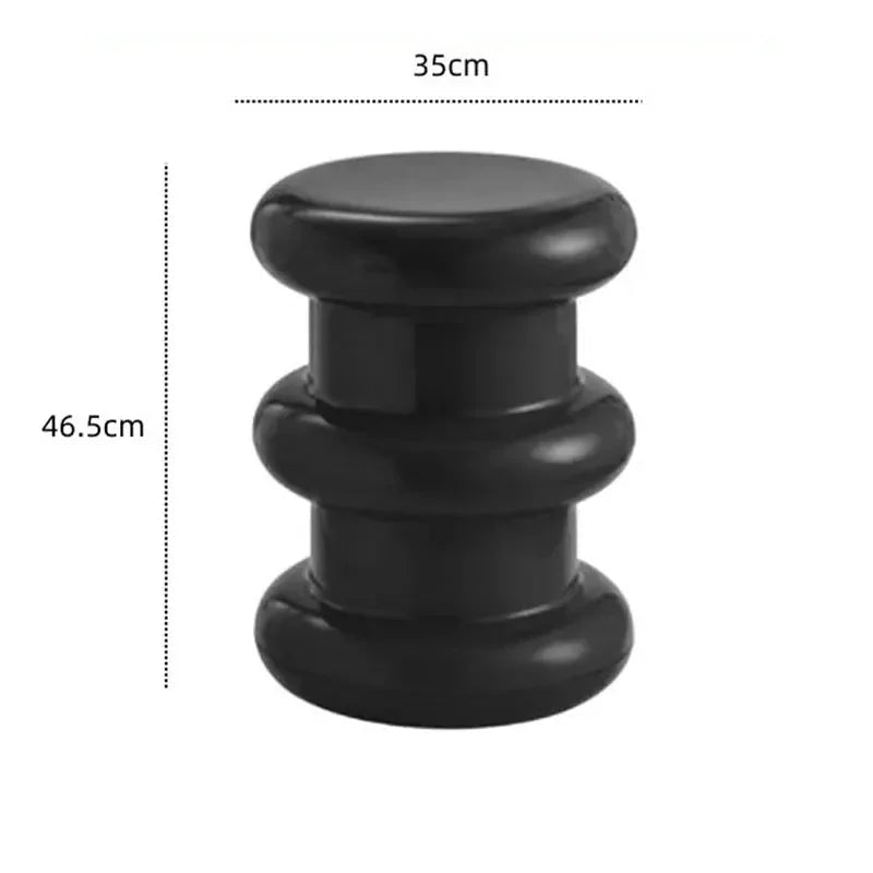 Compact Scandinavian Side Table and Stool – Multifunctional Plastic Design for Bedroom and Living Room 21