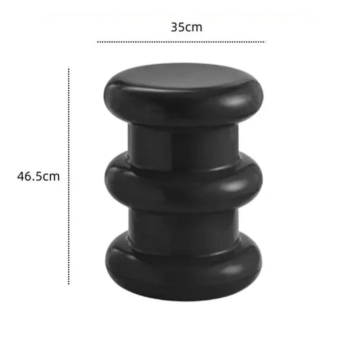 Compact Scandinavian Side Table and Stool – Multifunctional Plastic Design for Bedroom and Living Room 21