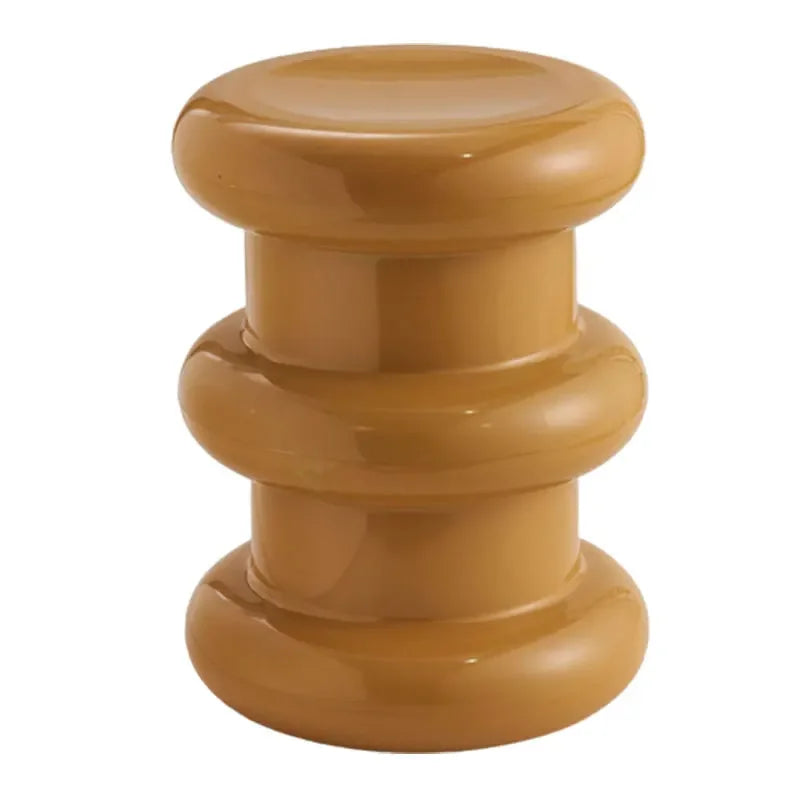 Compact Scandinavian Side Table and Stool – Multifunctional Plastic Design for Bedroom and Living Room 6