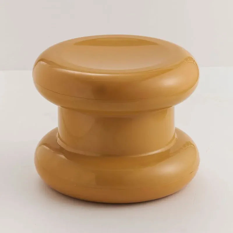 Compact Scandinavian Side Table and Stool – Multifunctional Plastic Design for Bedroom and Living Room 8