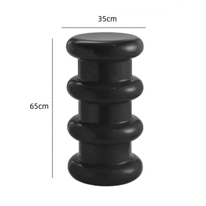 Compact Scandinavian Side Table and Stool – Multifunctional Plastic Design for Bedroom and Living Room 9