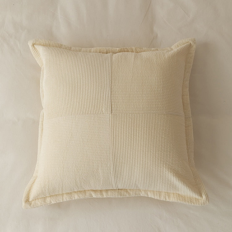 Contrast Twill Solid Pillow Cover – Elegant Polyester Cotton Cushion Cover in 8 Colors 0