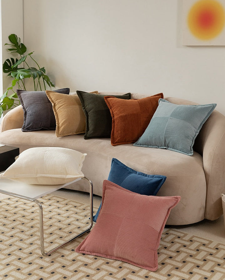Contrast Twill Solid Pillow Cover – Elegant Polyester Cotton Cushion Cover in 8 Colors 4