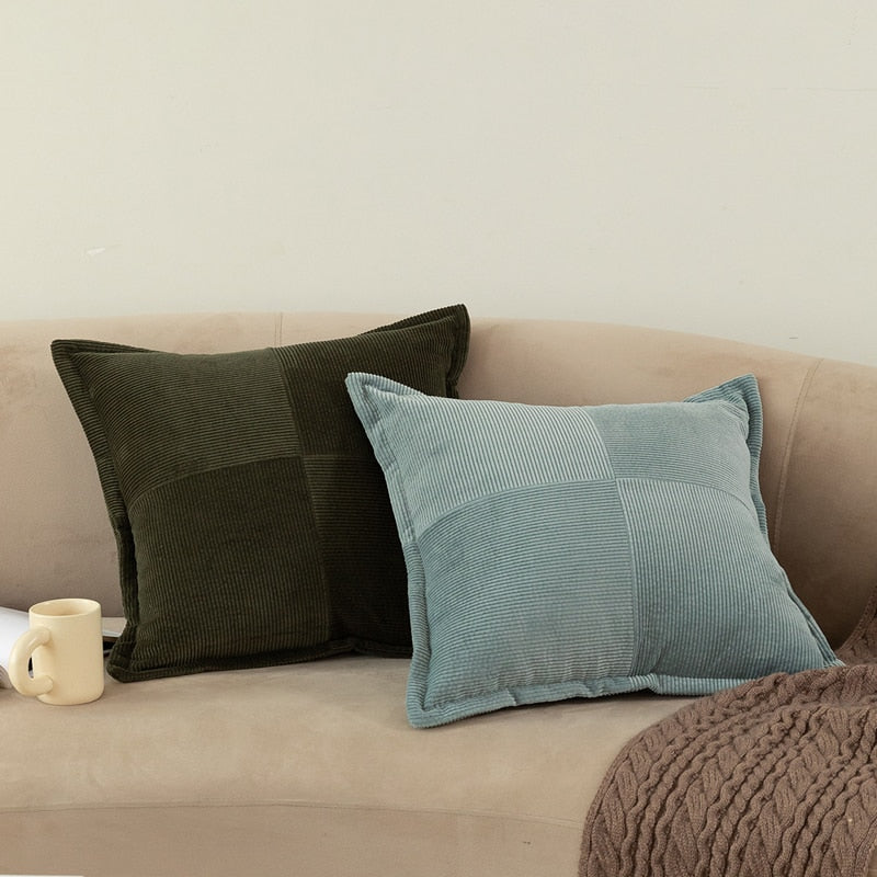 Contrast Twill Solid Pillow Cover – Elegant Polyester Cotton Cushion Cover in 8 Colors 5