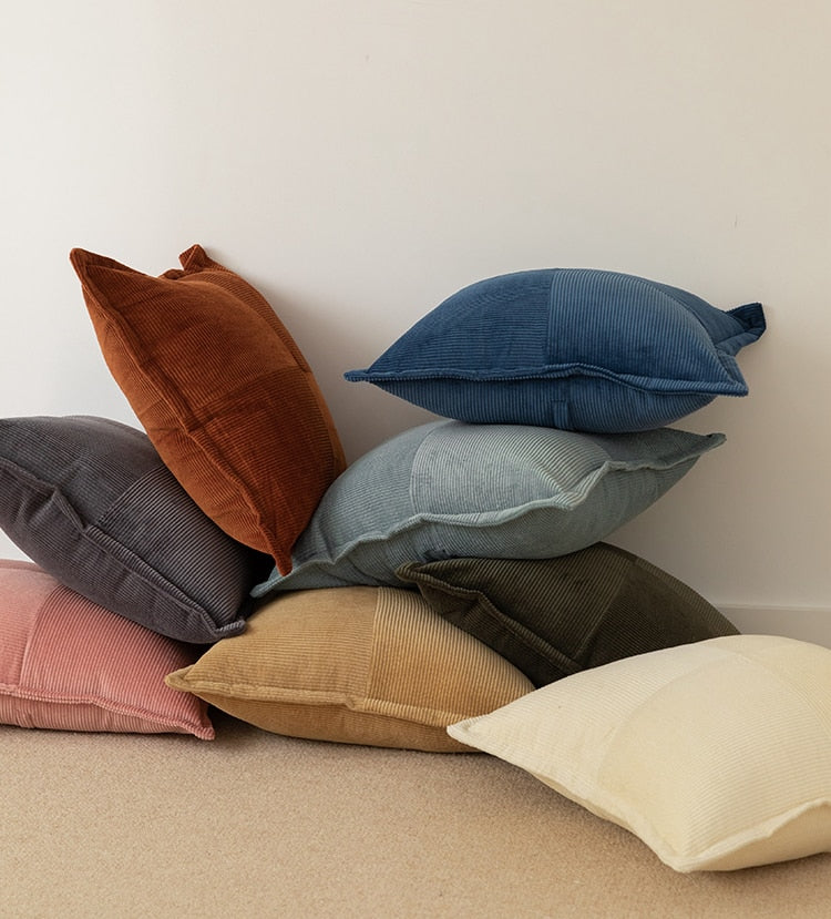 Contrast Twill Solid Pillow Cover – Elegant Polyester Cotton Cushion Cover in 8 Colors 7