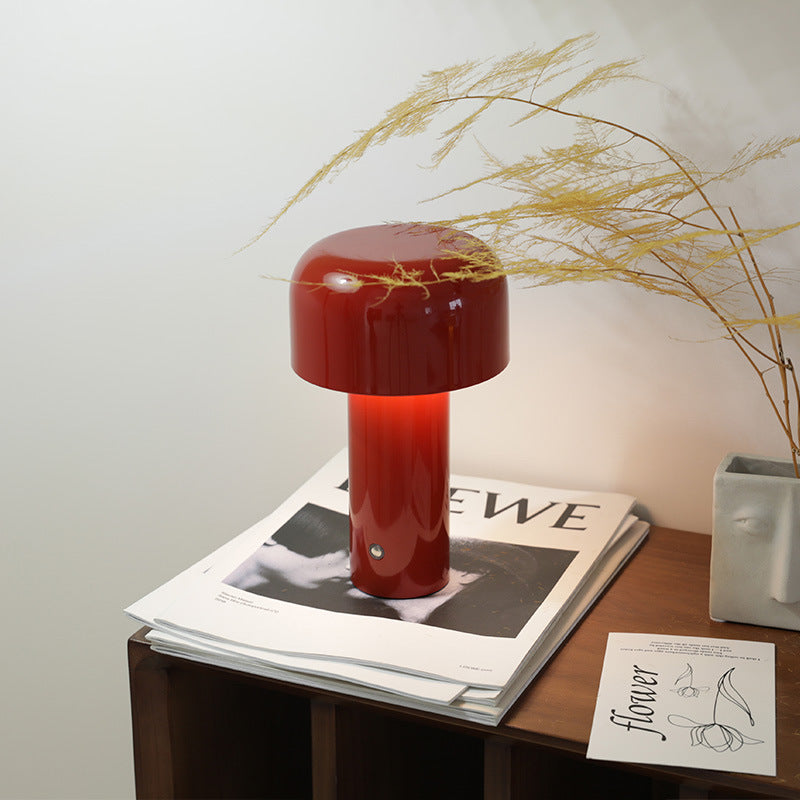 Cordless LED Table Lamp – Portable Touch Control Mushroom Design with Dimmable Light for Home and Office 2