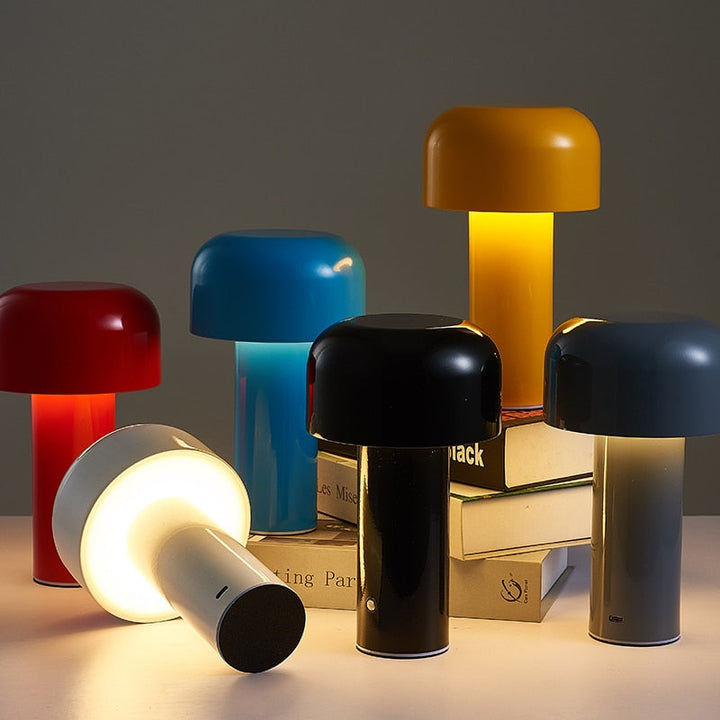 Cordless LED Table Lamp – Portable Touch Control Mushroom Design with Dimmable Light for Home and Office 7