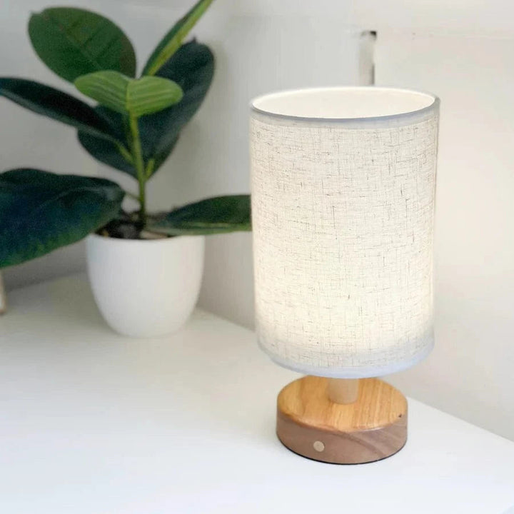 Cordless Scandinavian Table Lamp with Adjustable Brightness – USB Rechargeable Minimalist Design for Living Room and Bedroom 0