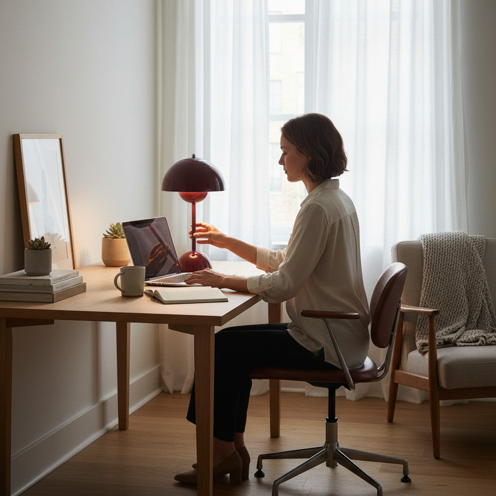 Cordless Table Lamp with Built-in Battery – Modern Portable Desk Lamp for Living Room, Bedroom or Office