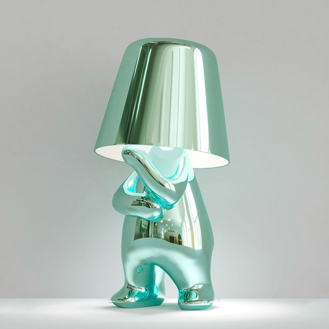 Cordless Table Lamp with Dimmable LED Light – Elegant Gold Resin Design, 17cm Height, Perfect for Bedside or Desk 23