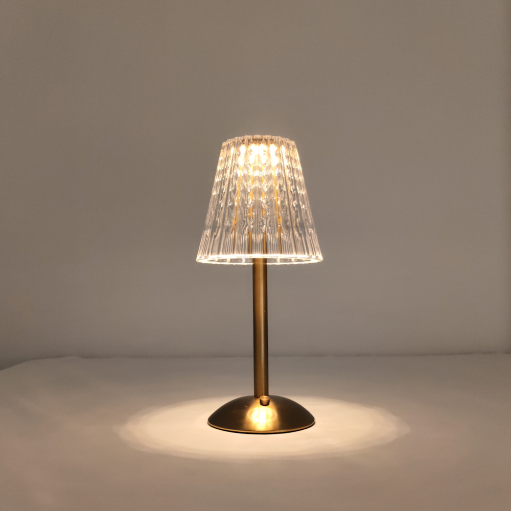 Cordless Table Lamp with Dimmable Tricolor Light – Modern Acrylic and Iron Design for Living Room and Desk 5