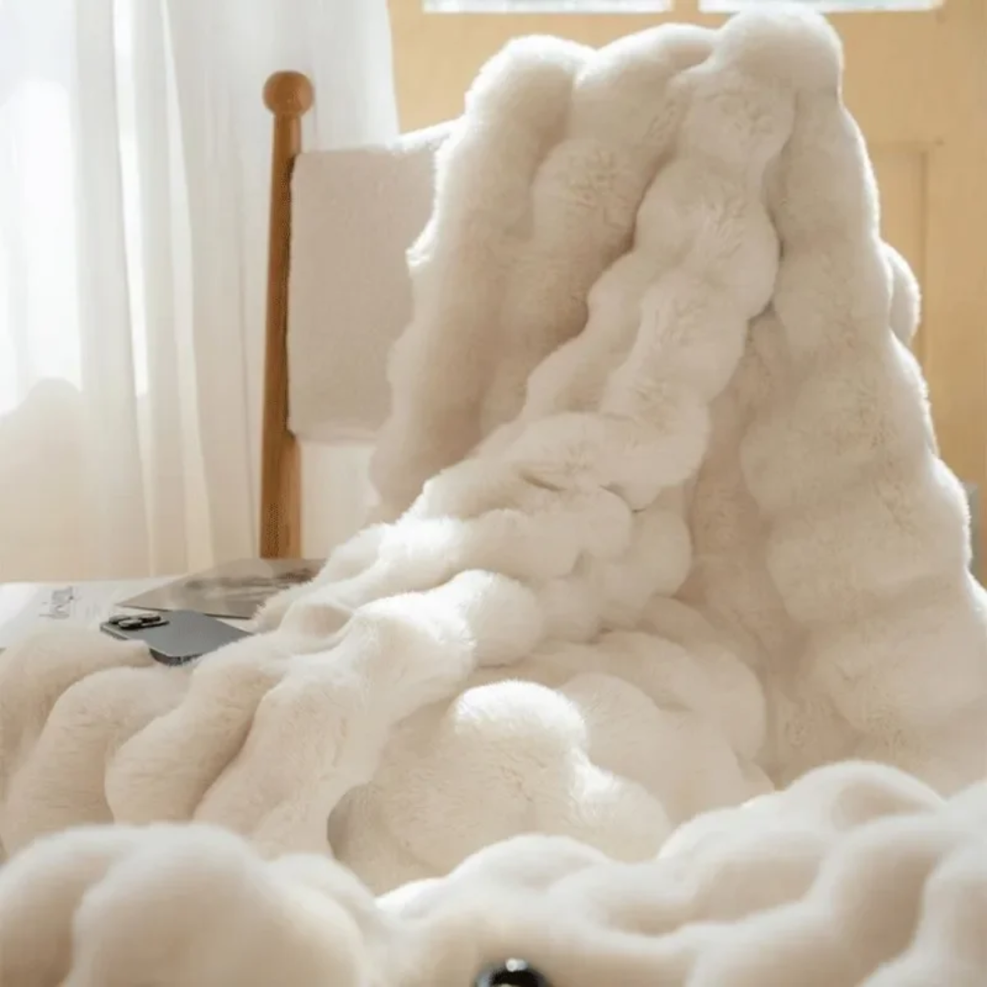 Cozy Plaid Blanket with Sleeves – Soft, Warm, Perfect for Sofa and Bed 2