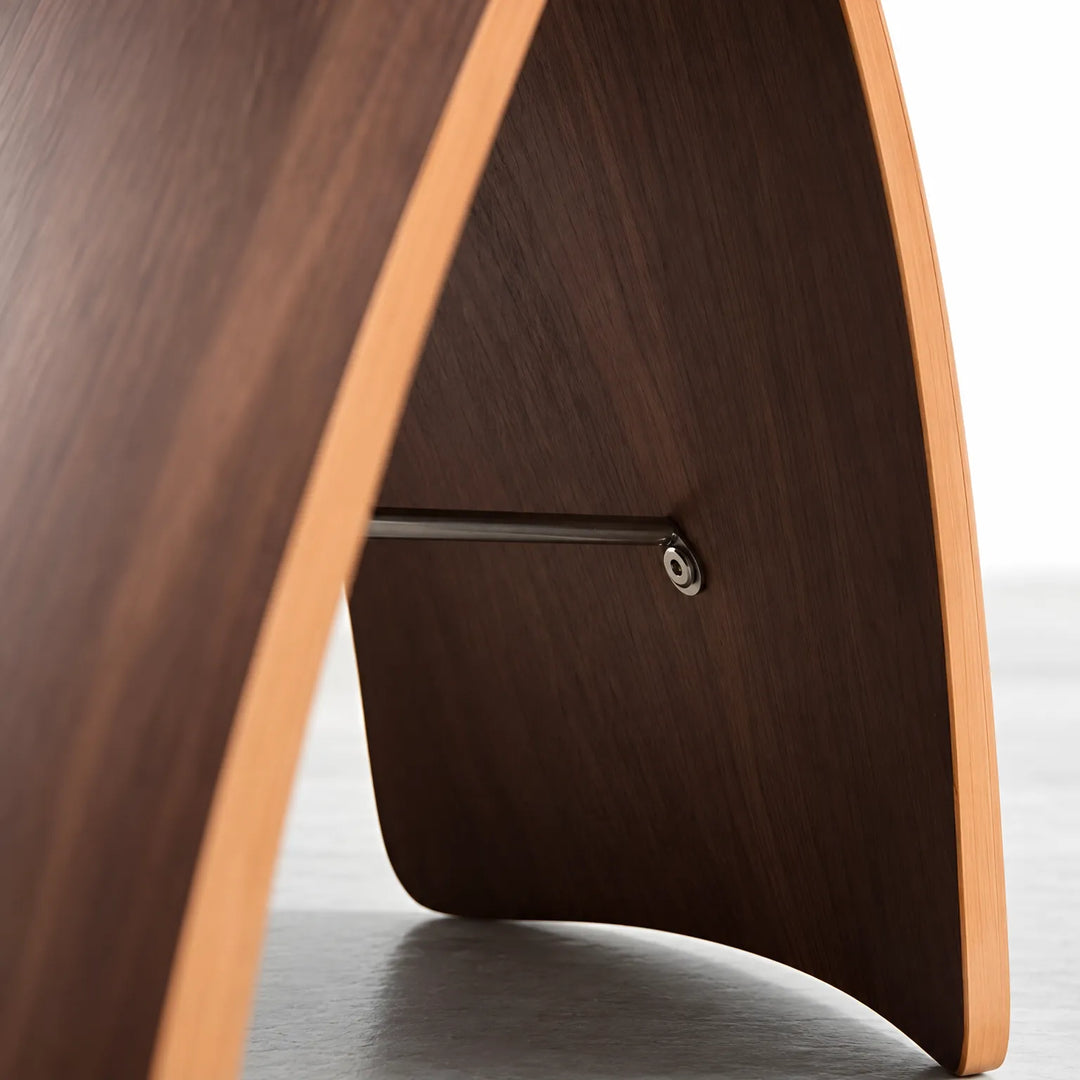 Curved Wooden Stool – Lightweight Nordic Minimalist Design, Compact 44x31x42 cm, Ideal for Small Spaces 1