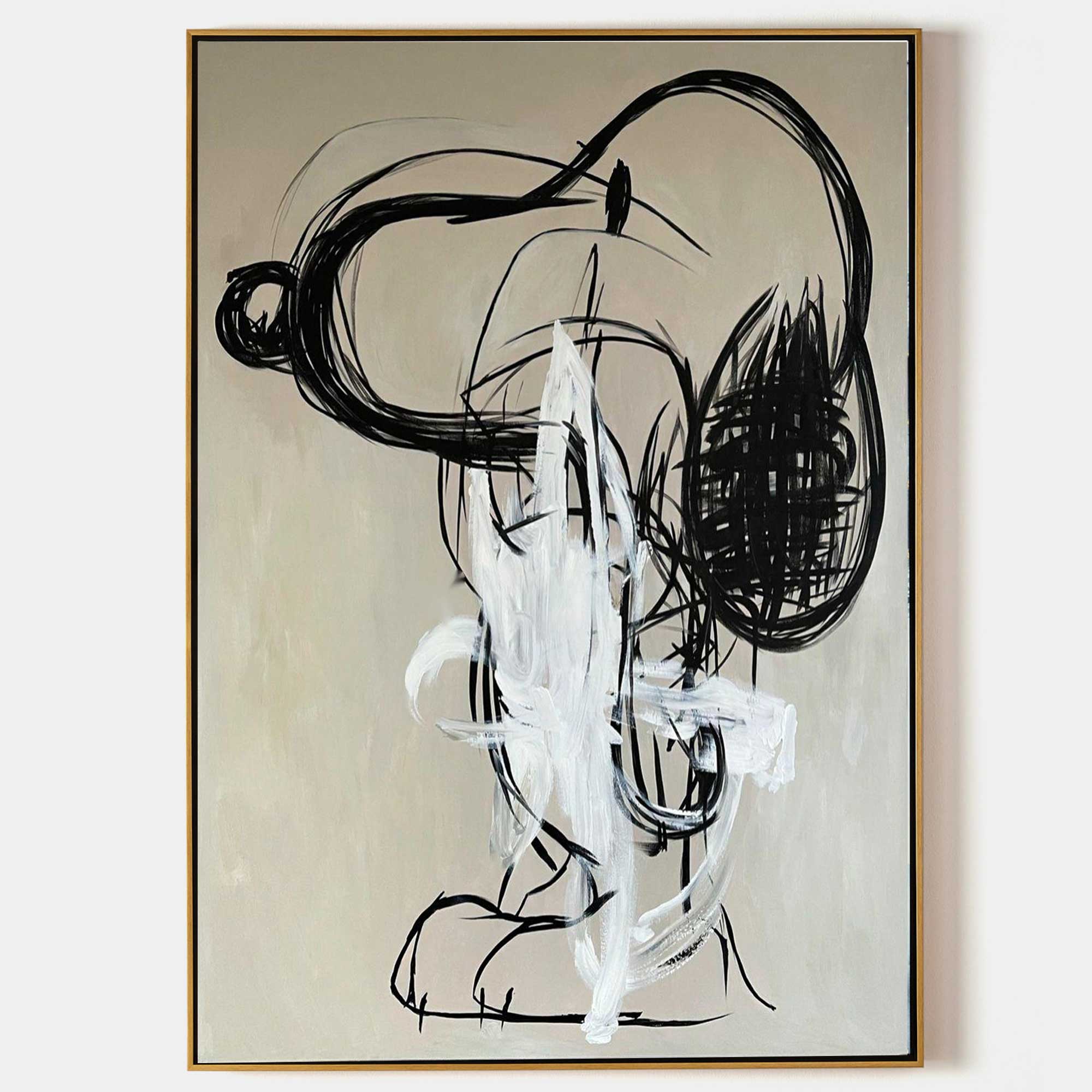 Custom Hand-Painted Abstract Graffiti Canvas Art - Unique Wall Decor, Vibrant Colors, Custom Size and Style Available 1