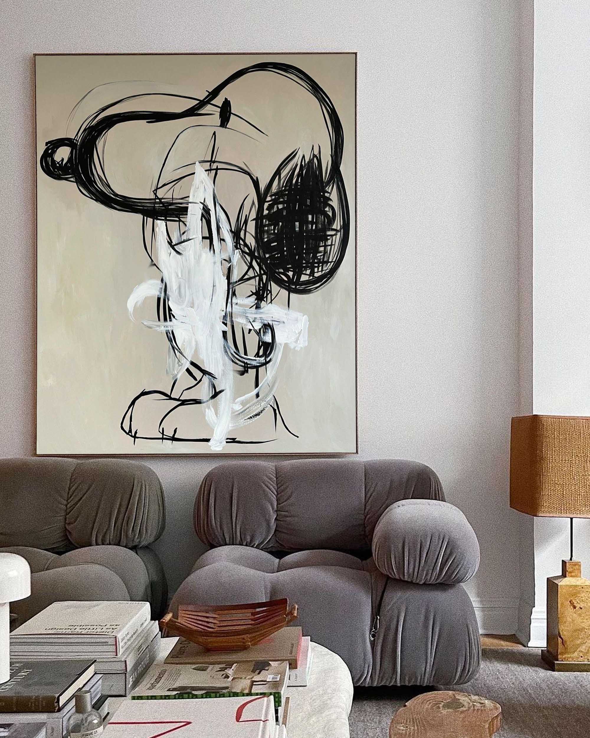 Custom Hand-Painted Abstract Graffiti Canvas Art - Unique Wall Decor, Vibrant Colors, Custom Size and Style Available 4