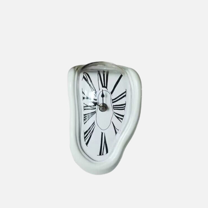 Dali Melting Clock – Surreal Art Timepiece in Gold, Silver, White, and Black 9