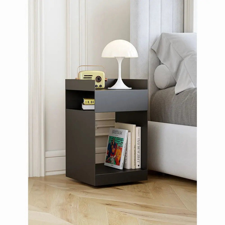 Danish Origami Style Metal Side Table – Minimalist Sculptural Design 3