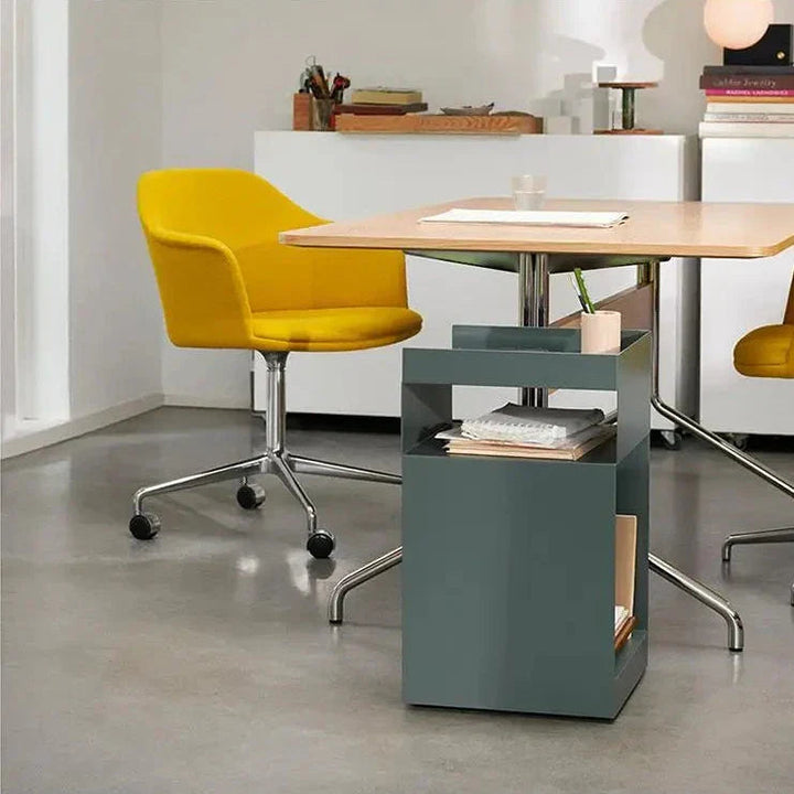 Danish Origami Style Metal Side Table – Minimalist Sculptural Design 4