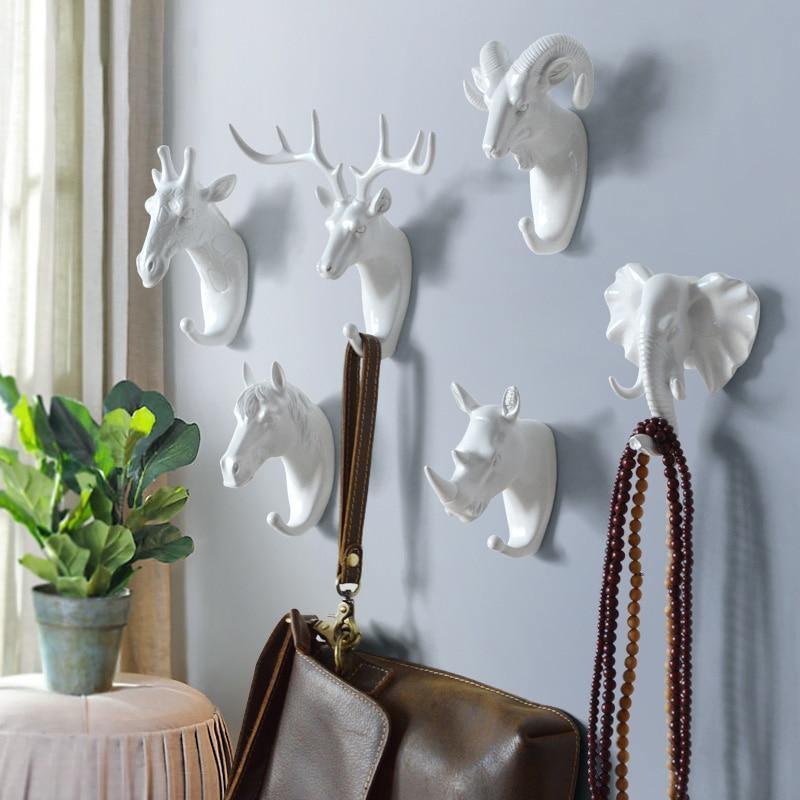Decorative Animal Wall Hooks – Unique Resin Hooks for Stylish Organization 1