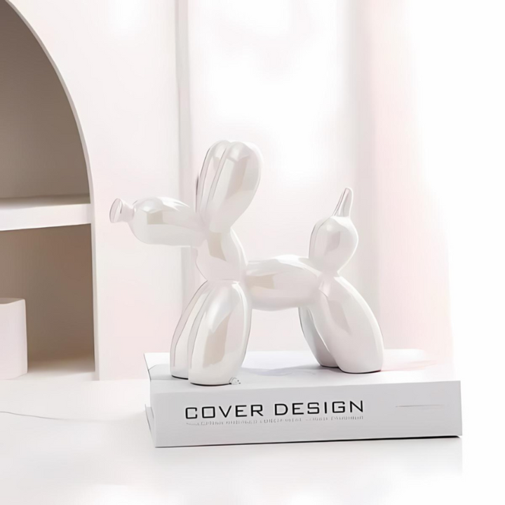 Decorative Ceramic Balloon Dog Figurine – Modern Art Sculpture for Home or Office, Playful Design, 18x22 cm, Available in Multiple Colors 2