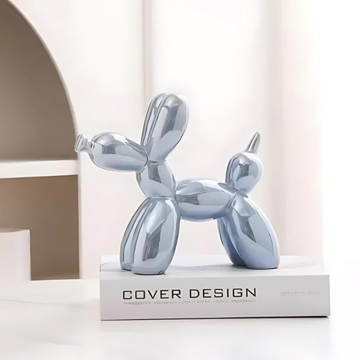 Decorative Ceramic Balloon Dog Figurine – Modern Art Sculpture for Home or Office, Playful Design, 18x22 cm, Available in Multiple Colors 3